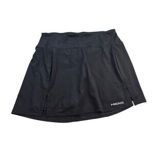 Head tennis club skort black stretch performance sz medium women's active skirt
